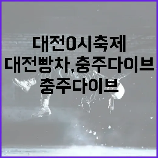 대전빵차, 충주 다이브 페스티벌서 대전 0시 축제 알리다