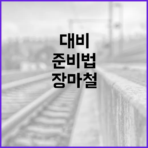 장마철 대비, 안전한 여름 준비법