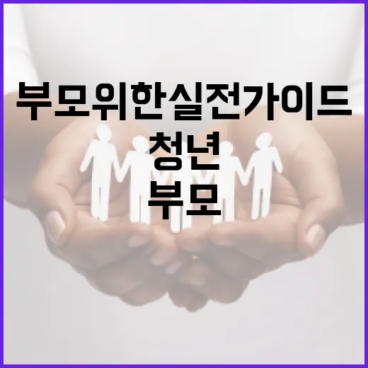 서울 고립은둔 청년 부모 위한 실전 가이드