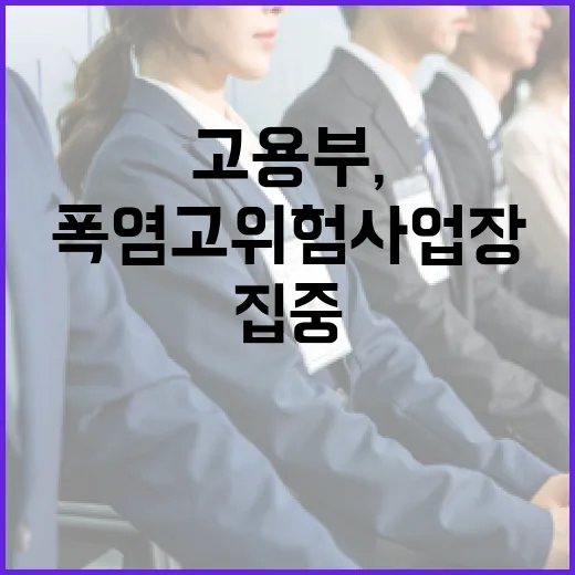 고용부, 폭염 고위험사업장 집중 감독 강화