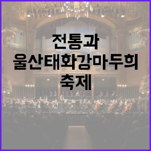 울산 태화강 마두희, 전통과 열정의 축제