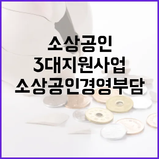 소상공인 경영부담 확 줄인다 3대 지원사업 출범