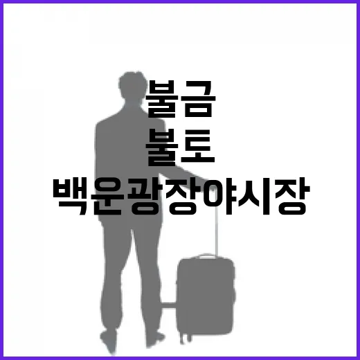 백운광장 야시장, 불금 불토 명소로 부상