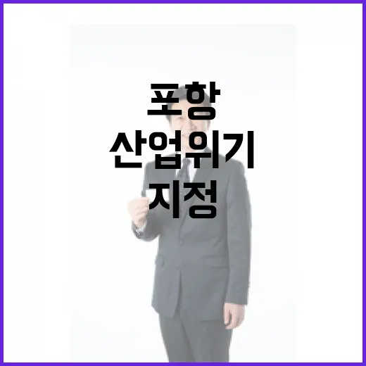 포항·서산 산업위기 지정 계획 사실과 다르다