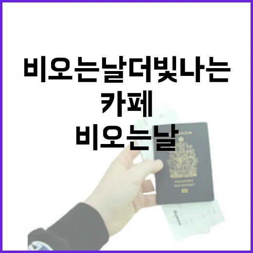 비 오는 날 더 빛나는 충남 카페 7선