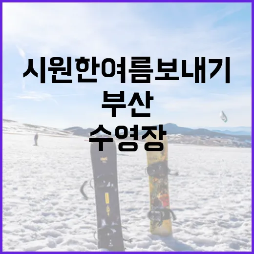 부산 동네 수영장으로 시원한 여름 보내기
