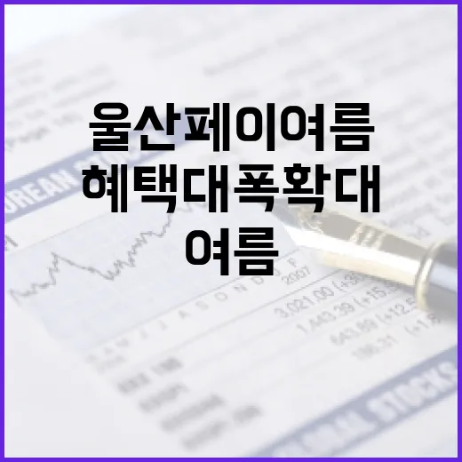 울산페이 여름 혜택 대폭 확대