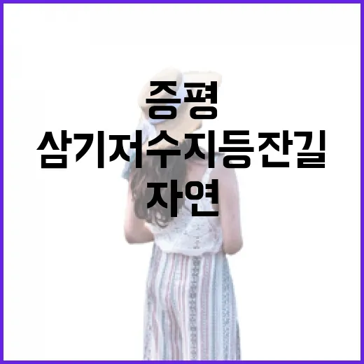 증평 삼기저수지 등잔길, 자연과 역사를 걷다