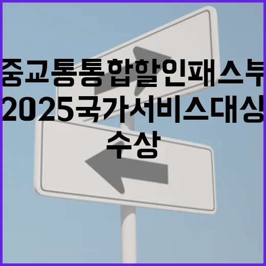 동백패스, 대중교통 통합할인 패스 부문 2025 국가서비스대상 수상