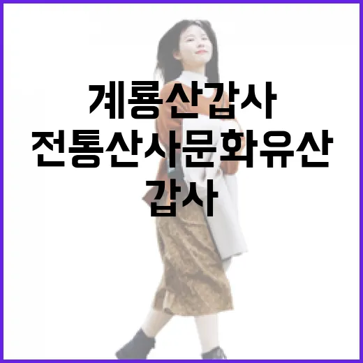 계룡산 갑사, 전통 산사 문화유산 체험의 장