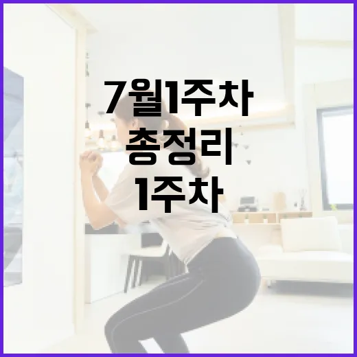광주 7월 1주차 핫이벤트 총정리