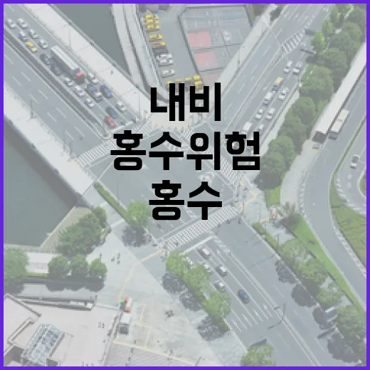 내비로 확인하는 홍수위험 도로 4배 확대