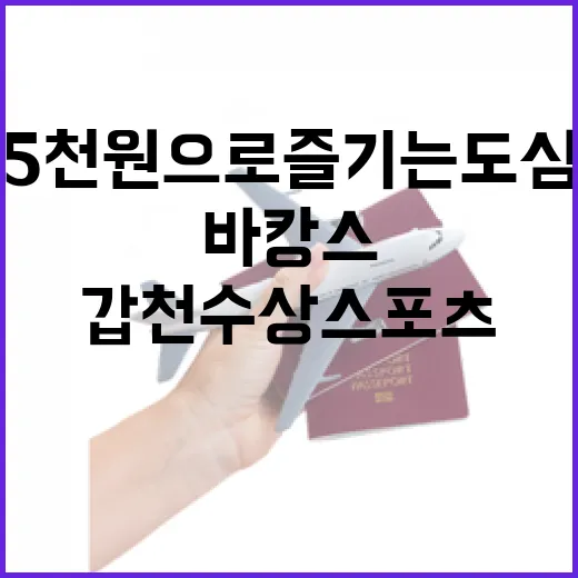 대전 갑천 수상스포츠, 5천원으로 즐기는 도심 바캉스