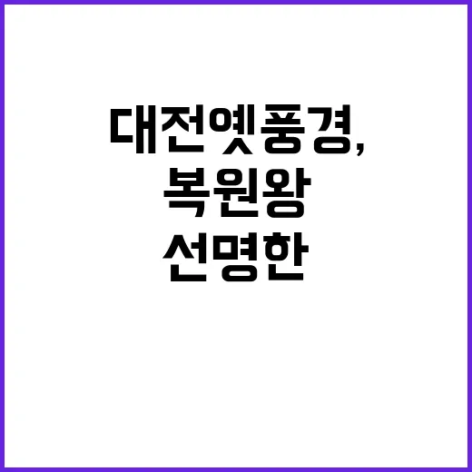 대전 옛 풍경, 복…