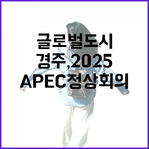 글로벌 도시 경주, 2025 APEC 정상회의 준비 박차