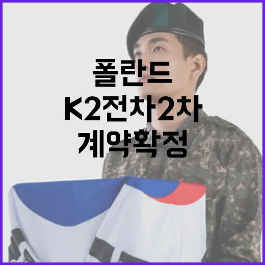 폴란드와 K2전차 2차 수출계약 확정