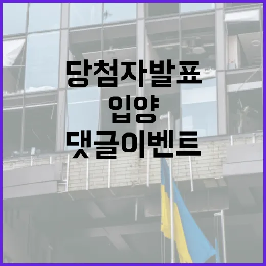 제주시청 반려견 입양 댓글 이벤트 당첨자 발표