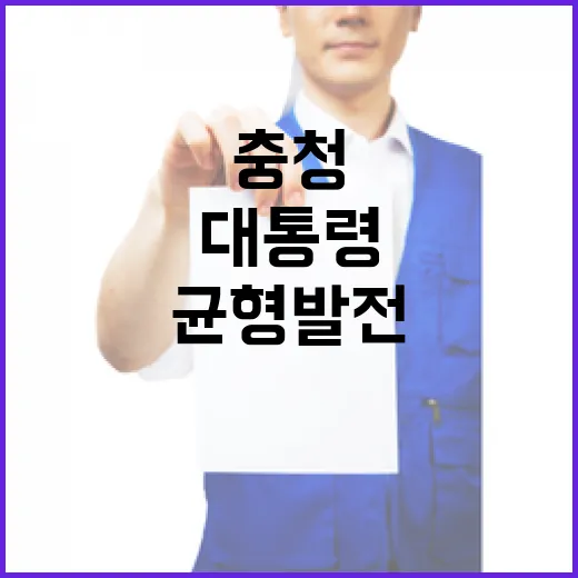 이 대통령, 전국 균형발전 강조하며 충청서 소통