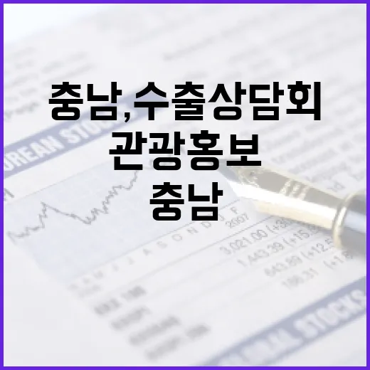충남, 수출상담회와 관광 홍보 ‘일석이조’ 성과