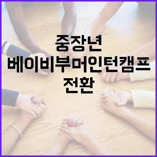 중장년 인생 전환, 베이비부머 인턴캠프 출발