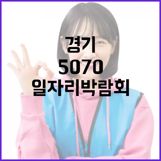 경기 5070 그레잇잡투어 일자리박람회 개막