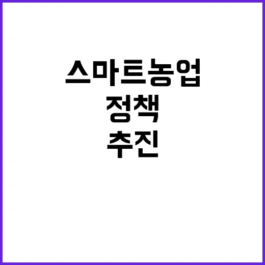 스마트농업 확산, …