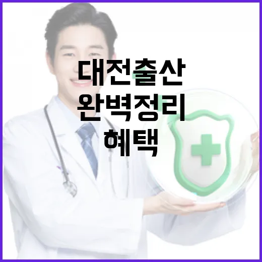 대전 출산 혜택 완벽 정리