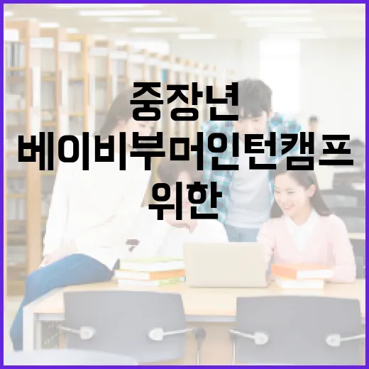 4060 중장년 위한 베이비부머 인턴캠프 출범