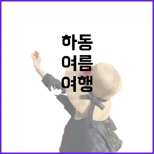 하동 대도, 여름 섬 여행의 낭만
