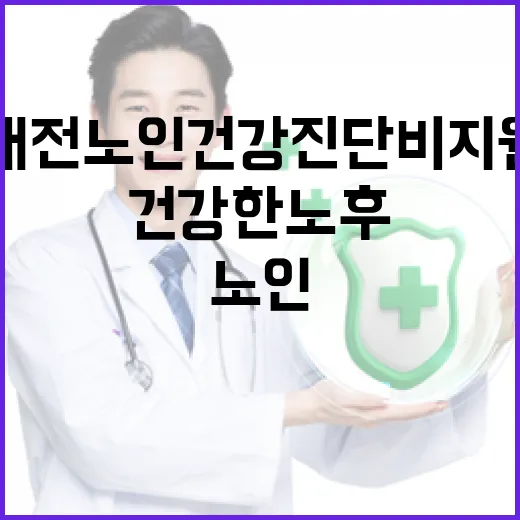 대전 노인건강진단비 지원, 건강한 노후 길잡이
