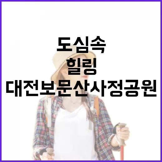도심 속 자연 힐링, 대전 보문산 사정공원