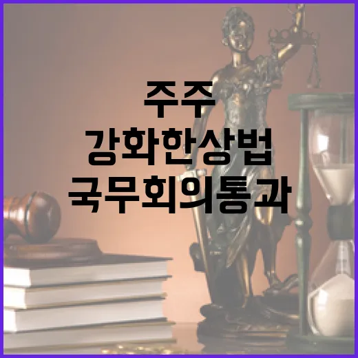 주주이익 강화한 상법 개정안 국무회의 통과