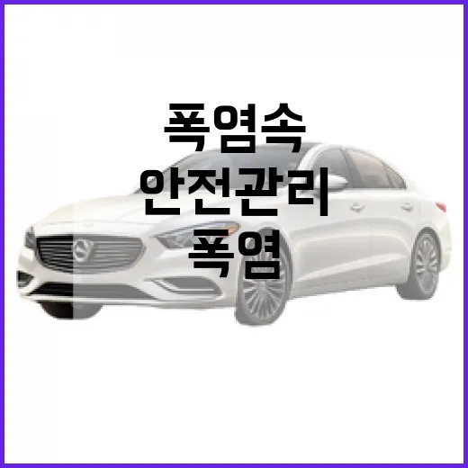 폭염 속 차량 안전관리 필수법
