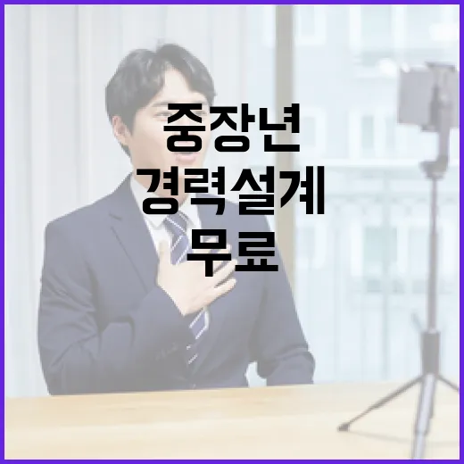 중장년 맞춤 경력설계 6주 무료 컨설팅