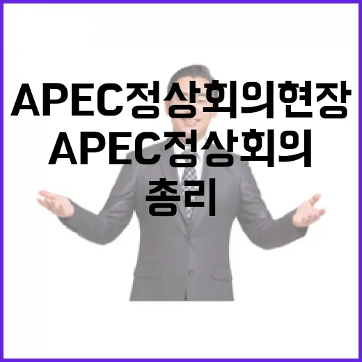 김 총리, APEC 정상회의 현장 재점검