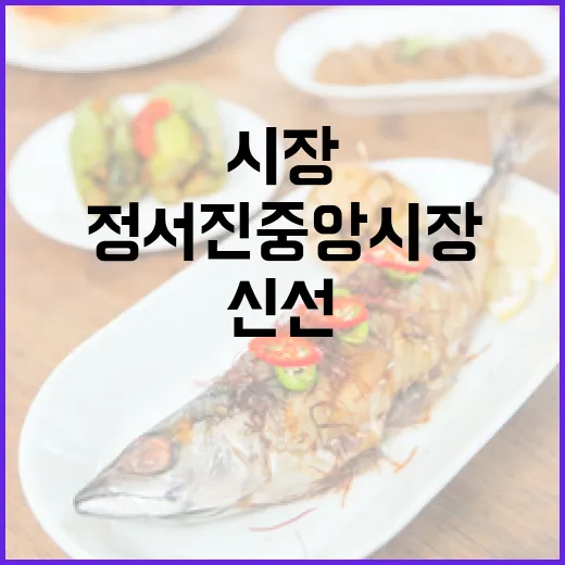 인천 정서진중앙시장 신선 먹거리와 주차 안내