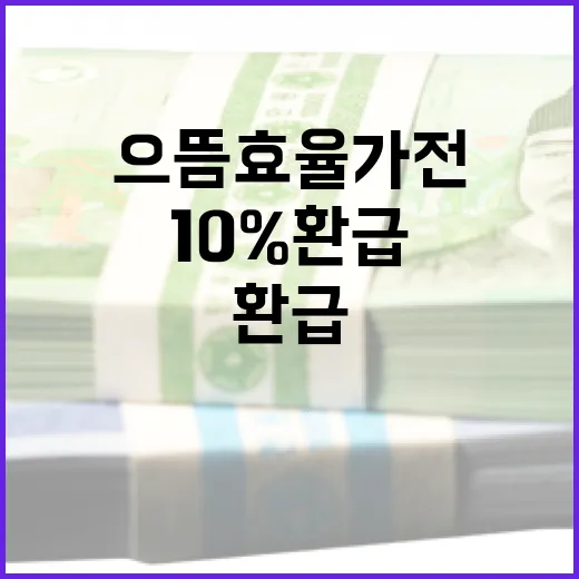 으뜸효율 가전 10% 환급, 종합안내센터 개통