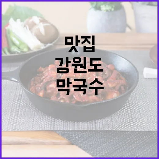 강원도 여름 별미, 막국수 맛집 총집합