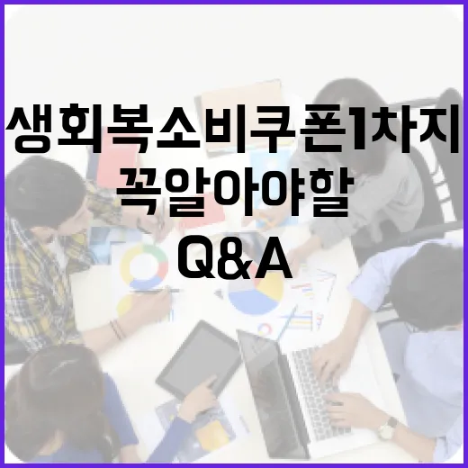 민생회복 소비쿠폰 1차 지급, 꼭 알아야 할 핵심 Q&A