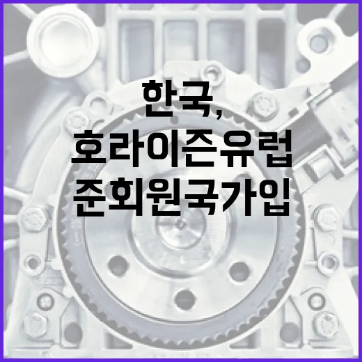 한국, 아시아 최초 호라이즌 유럽 준회원국 가입