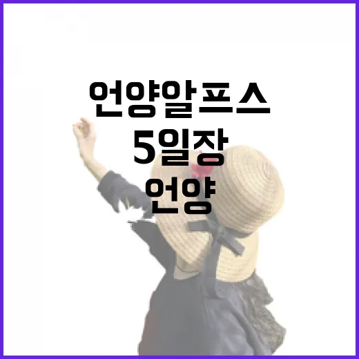 언양알프스 5일장, 전통의 숨결을 걷다