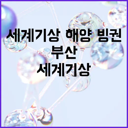 부산서 열리는 세계 기상·해양·빙권 학술대회