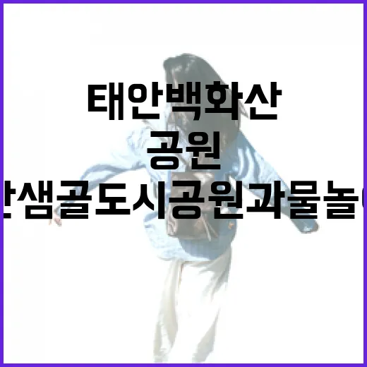 태안 백화산 샘골도시공원과 물놀이공원 산책기
