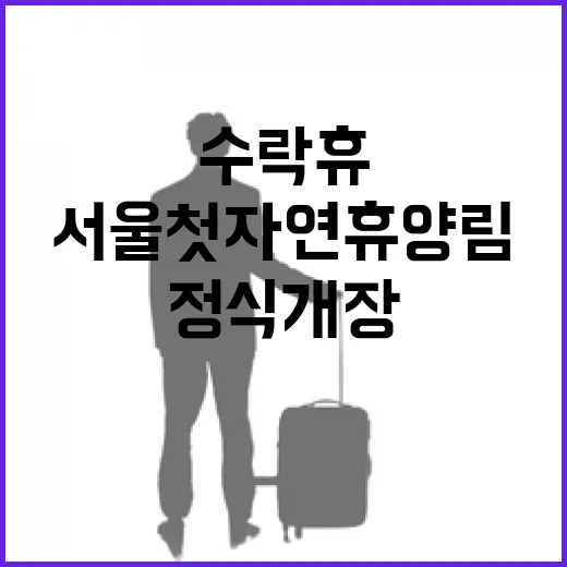 서울 첫 자연휴양림 수락 휴 정식 개장