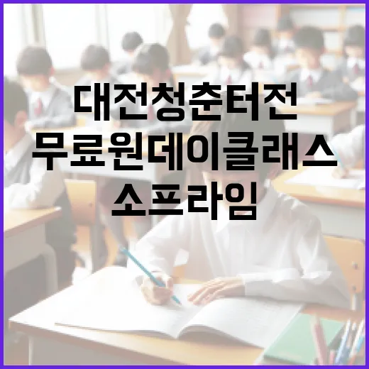 대전 청춘터전 소프라임 무료 원데이 클래스 현장