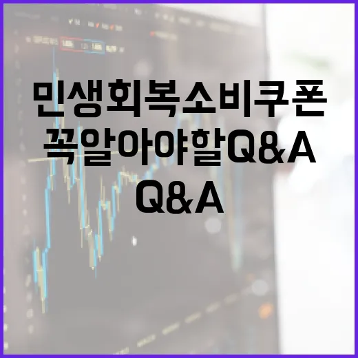 민생회복 소비쿠폰, 꼭 알아야 할 Q&A