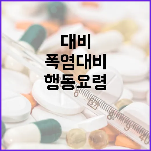 폭염 대비 필수 행동요령