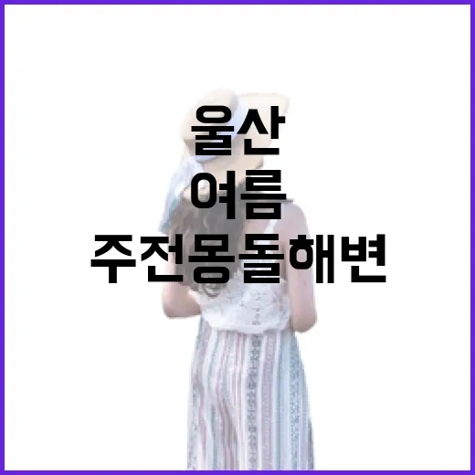 울산 주전몽돌해변, 한적한 여름 힐링 명소