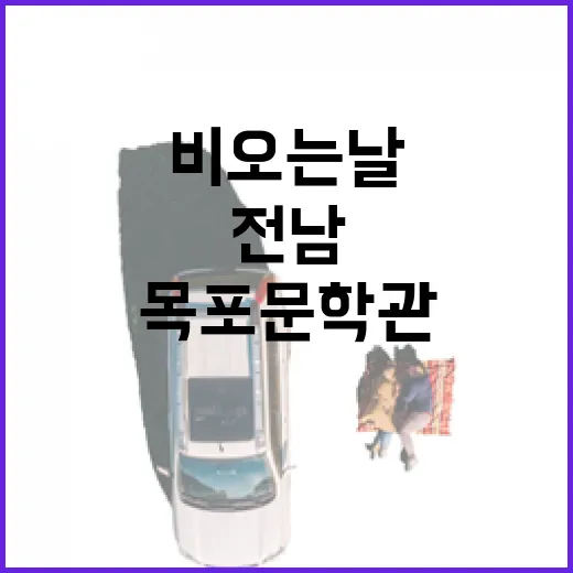 비 오는 날 목포문학관에서 만나는 전남 문학의 향기