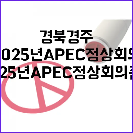경북 경주, 2025년 APEC 정상회의 준비 박차